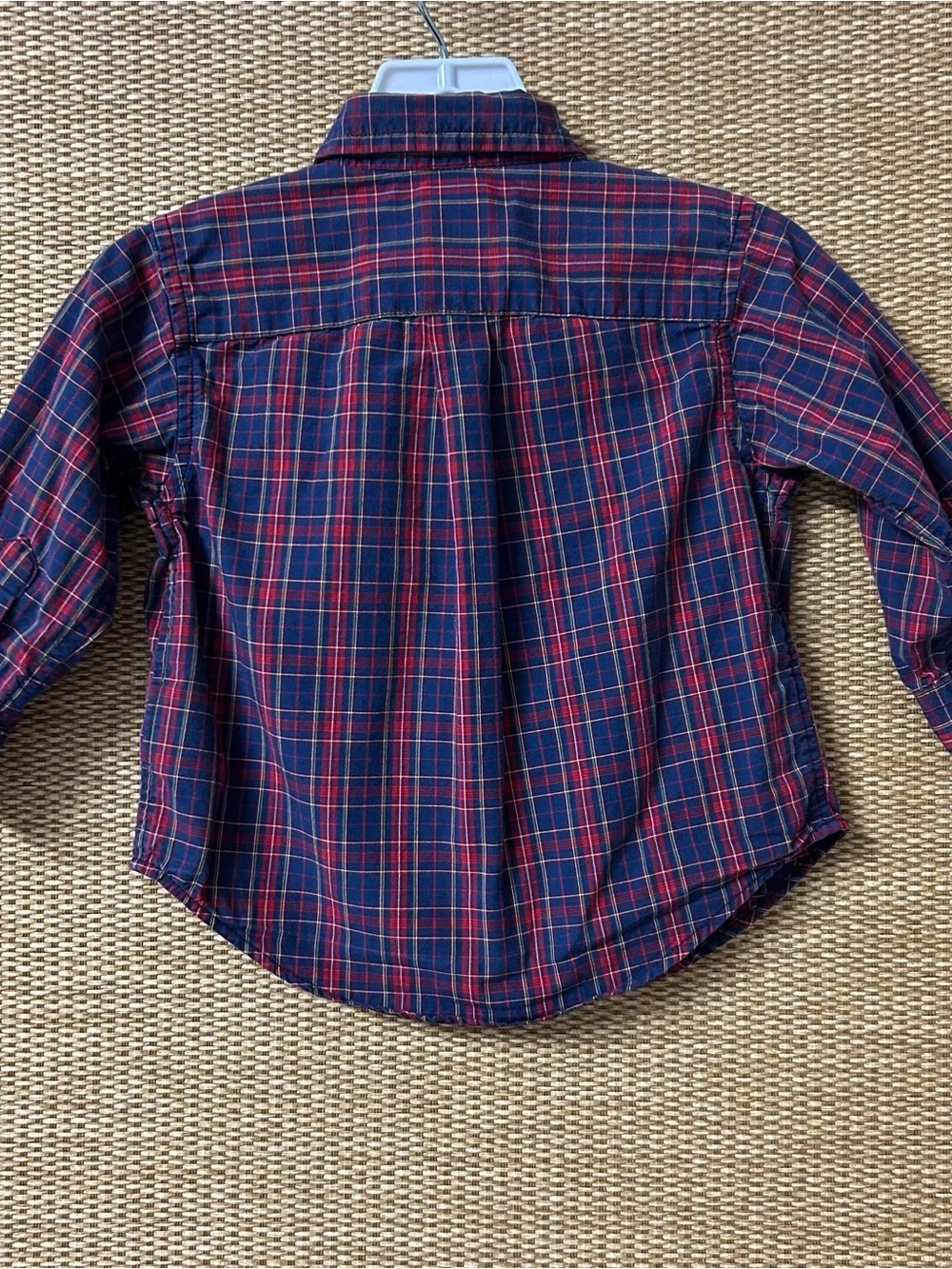 Ralph Lauren Shirt Baby Boy’s 12M Red Blue Plaid